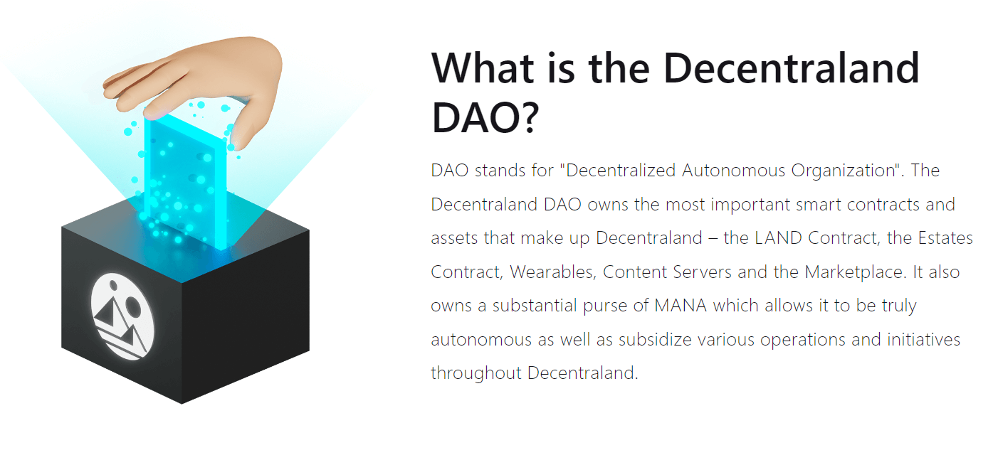What is the Decentraland DAO?