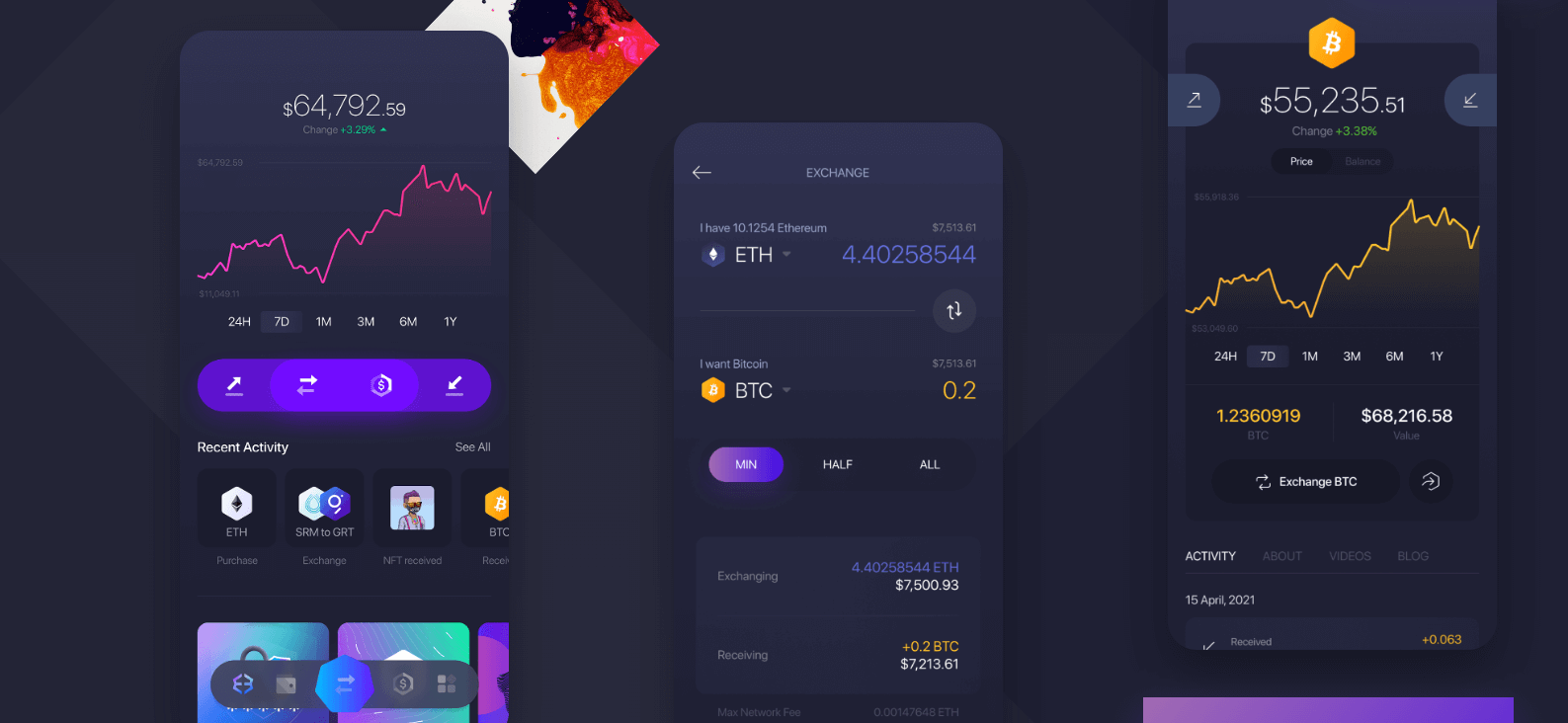 Exodus wallet Mobile Application