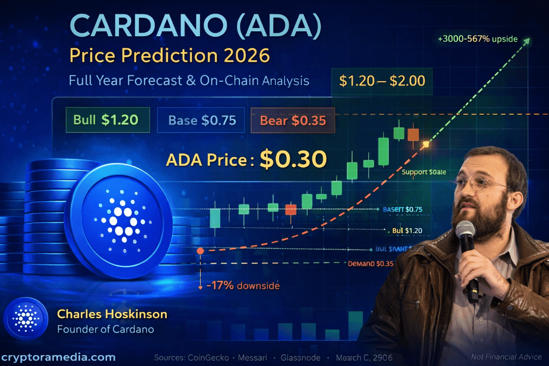 Cardano (ADA) Price Prediction 2026: Full Year Forecast & On-Chain Analysis