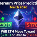 Ethereum price prediction chart showing ETH targets of $2300 and $1700 with technical analysis