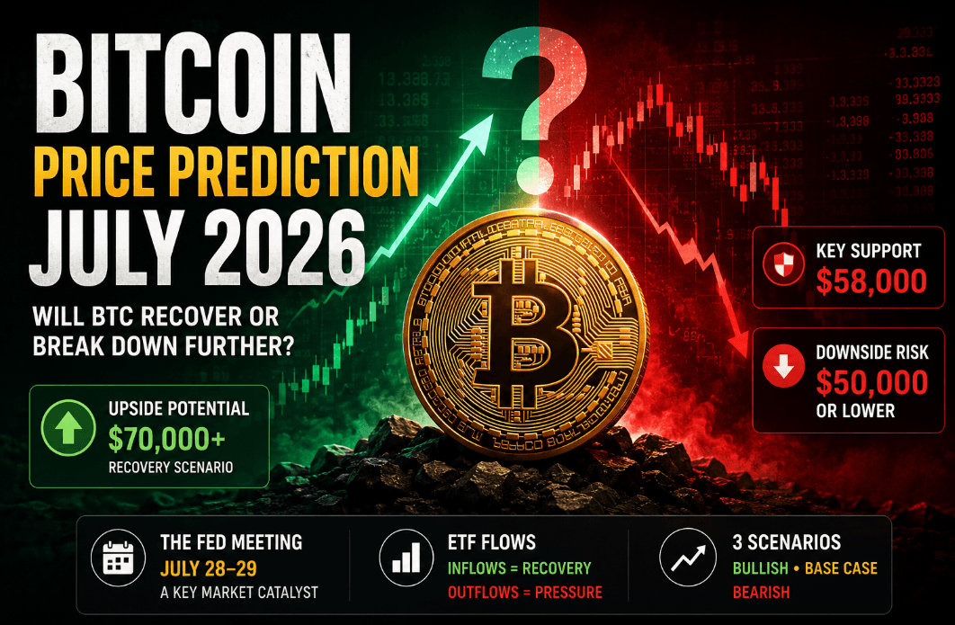 Bitcoin Price Prediction July 2026: Will BTC Recover or Break Down Further?