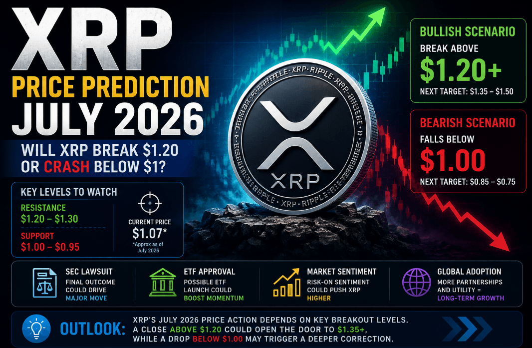 xrp price prediction july 2026